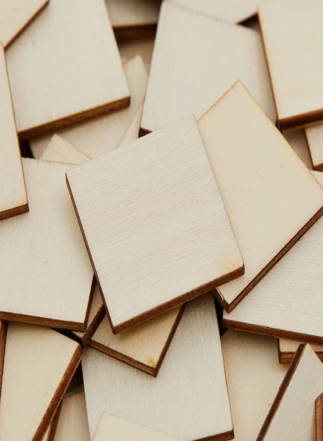 Cliths 75 Pcs 1x1 Inch Wood Squares with Straight Corners - Ideal for Crafts - Unfinished Wooden Cutouts for DIY Projects - Image 5